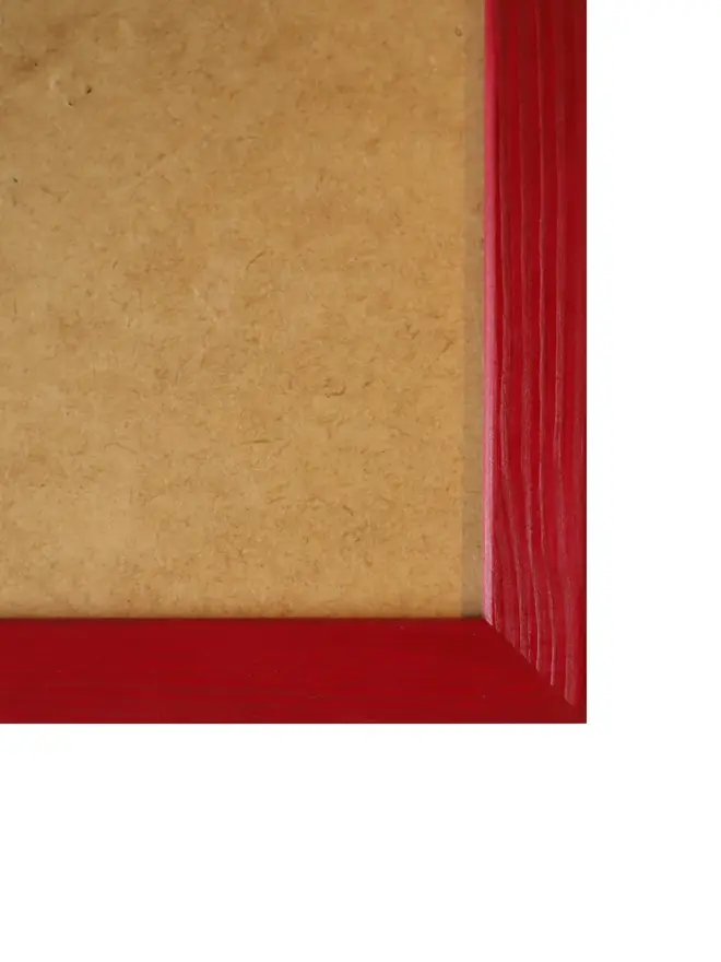 cranberry empty flat wood picture frame