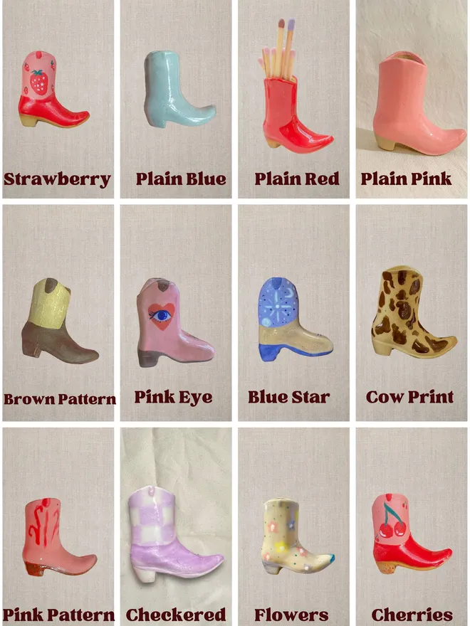 Cowboy Boot Design / Colour Options