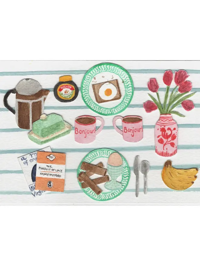 Large Vaisselle Breakfast Print