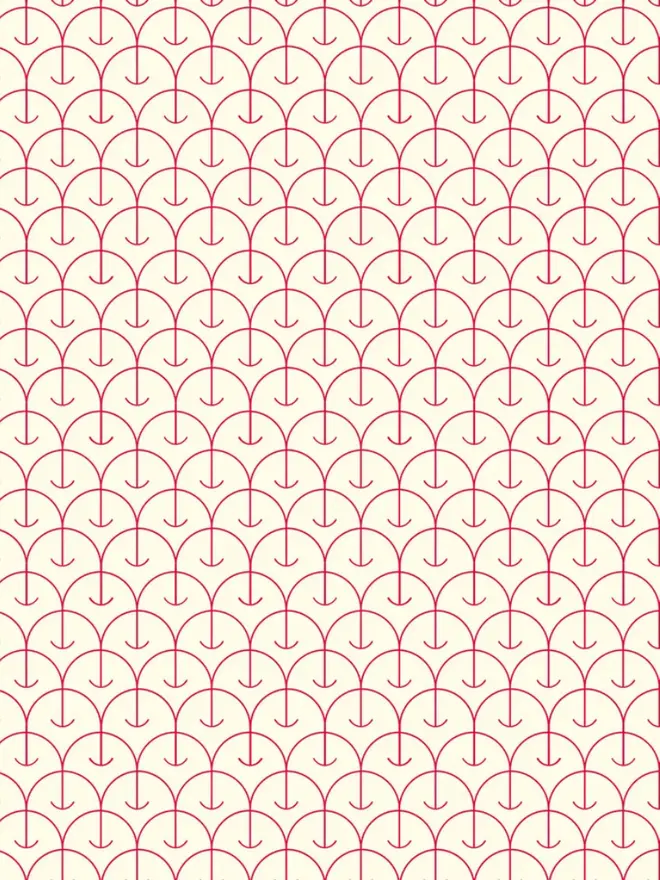 Apple Pattern Wrapping Paper, close up. 