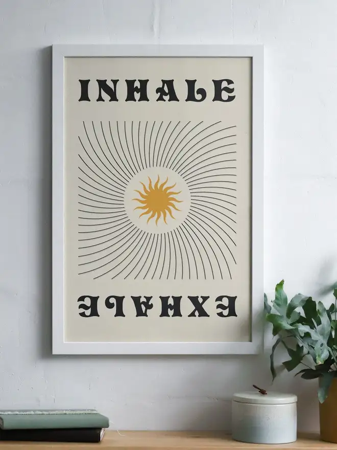 Inhale Exhale Mindfulness Giclee Print