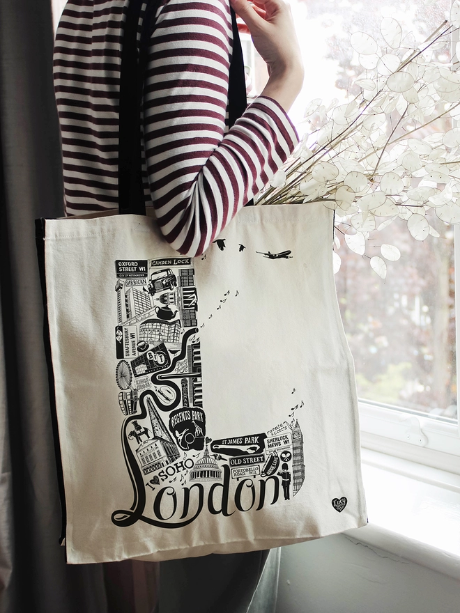 London letter L tote bag birthday 