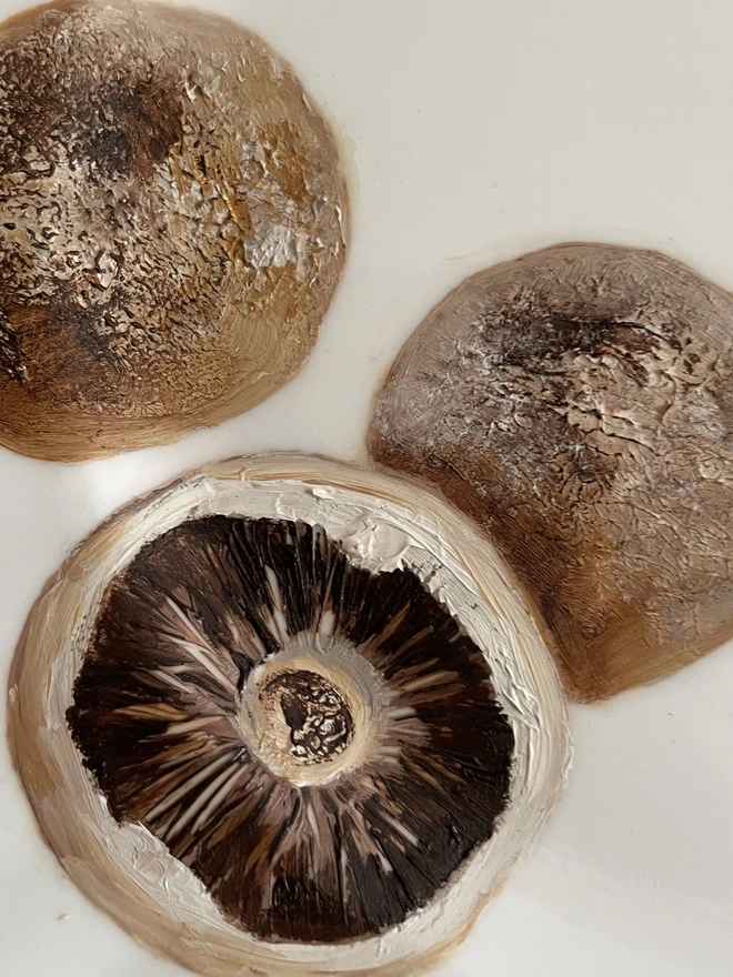 detail of mushroom painting