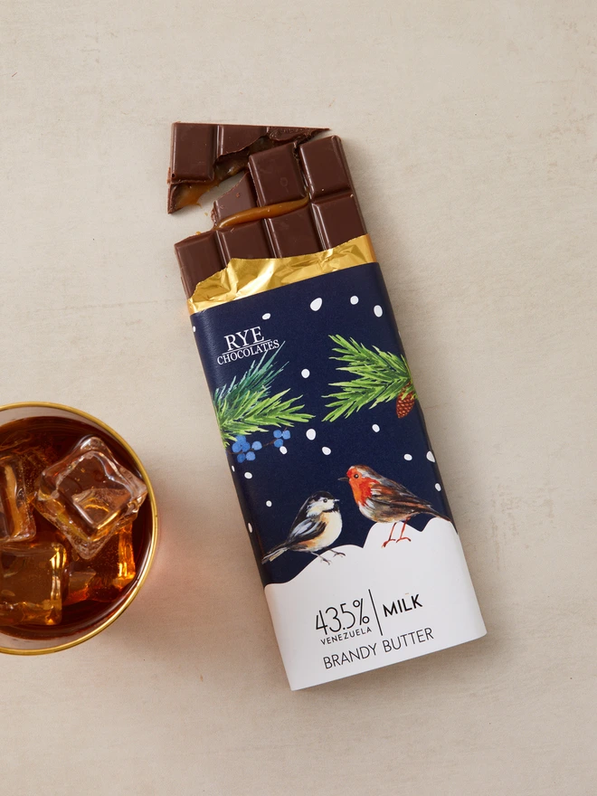 Brandy Butter Milk Chocolate Bar - 43.5% Venezuelan