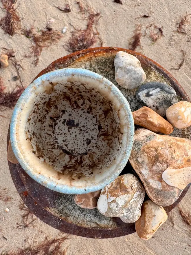 'Just Keep Swimming' Coastal Style Ceramic Cup