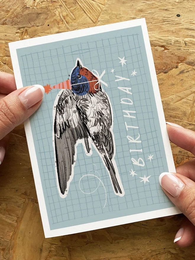 'Birthday' Bird Card