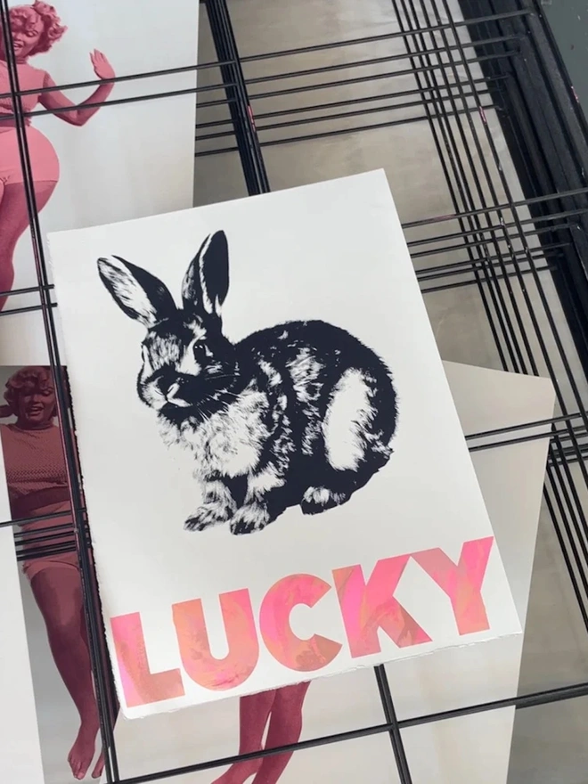 'Lucky' Bunnies Screen Print