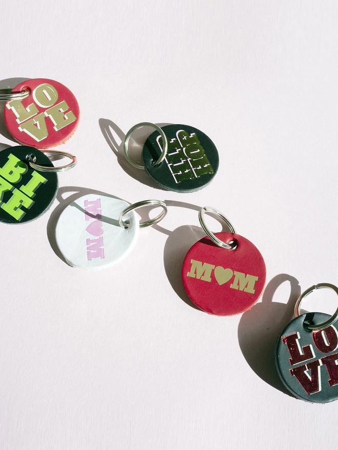 collection of dandy star keyrings