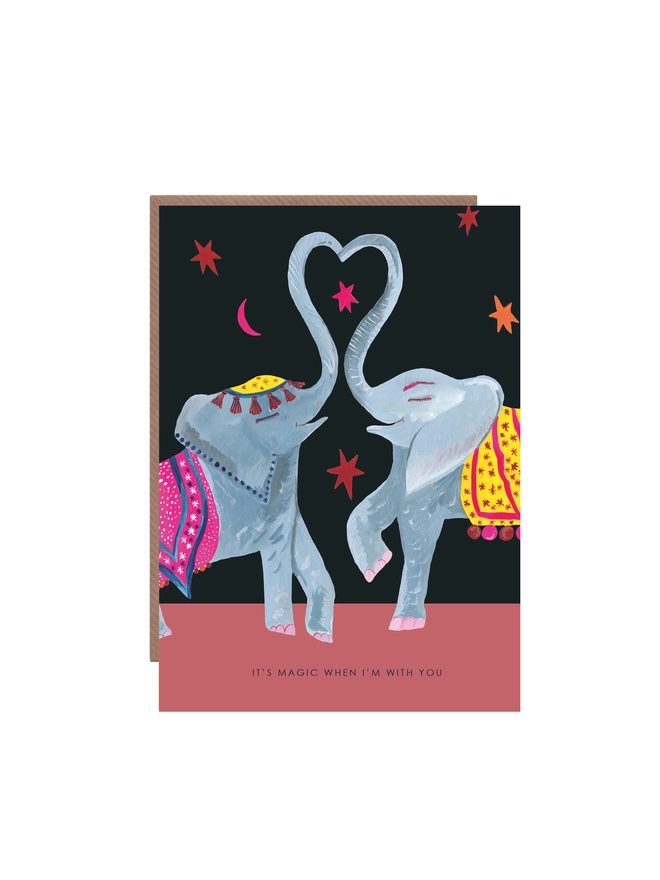 ELEPHANT VALENTINES DAY CARD