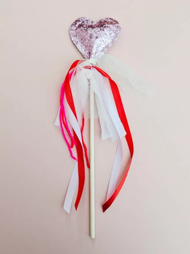 Heart wand valentines wand glitter wand fairy wand pink wand red wand fancy dress kids kids fancy dress fairy dress up 