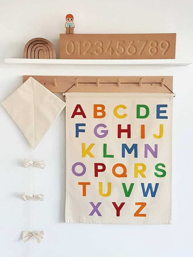 Rainbow Bright Alphabet Banner