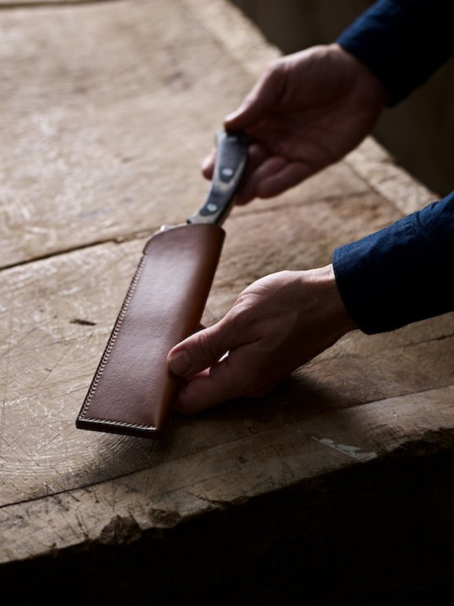 Waxed Cotton Knife Roll