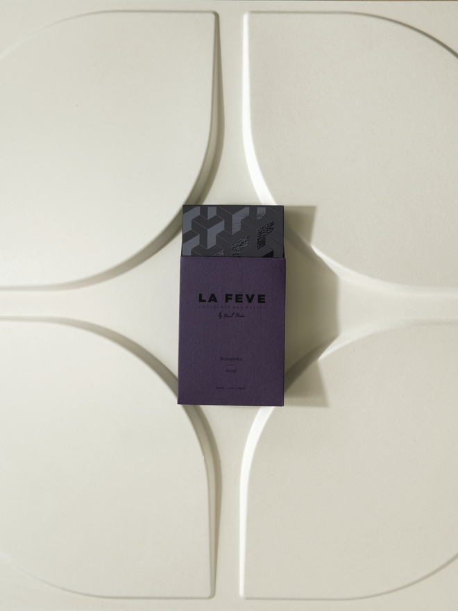 violet vegan chocolate bar
