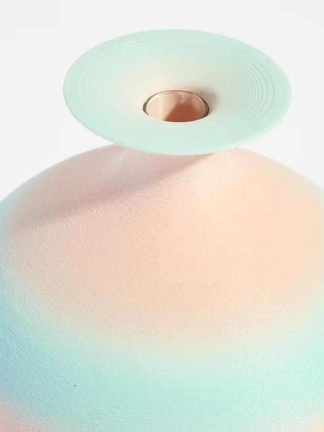 pink and blue 3d printed vase