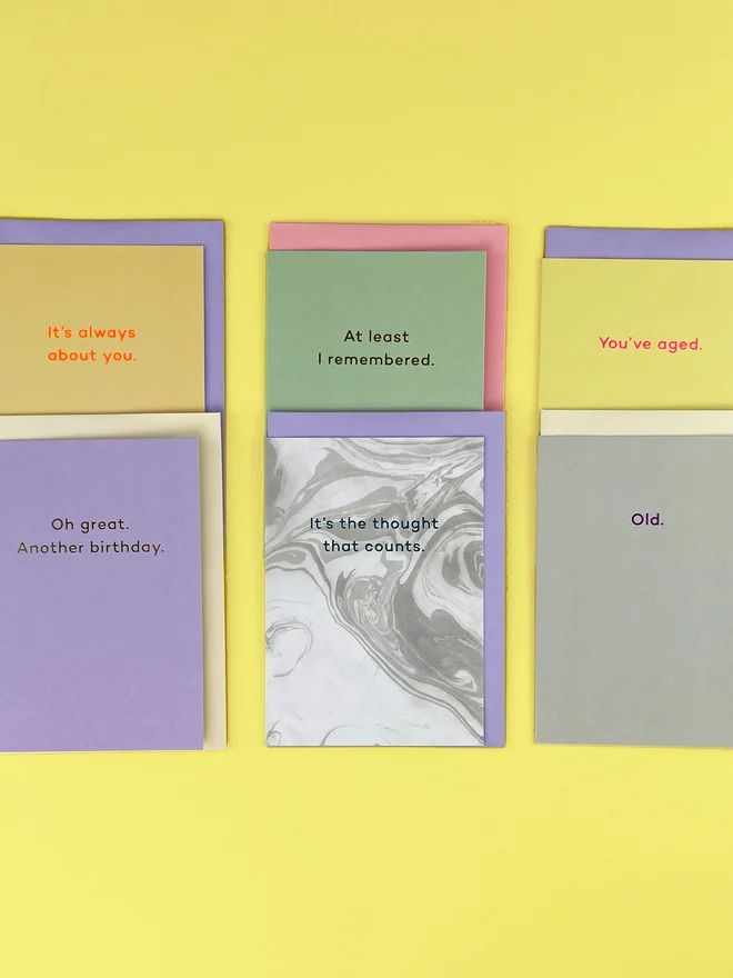 another birthday bundle card set mean mail