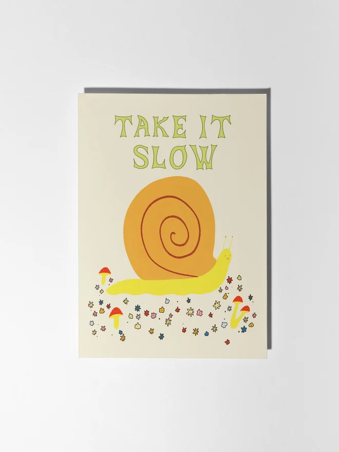 'Take It Slow' Card
