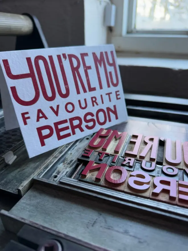 You're my favourite person - card