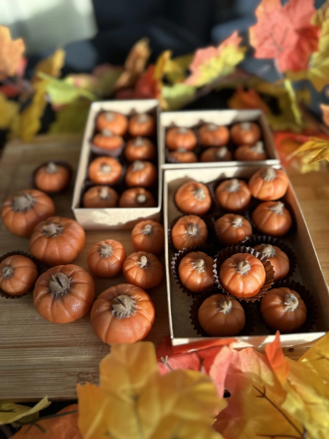 Pumkin spiced marzipans
