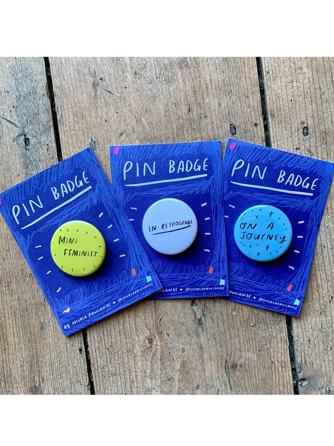 Badges by Nicola Rowlands