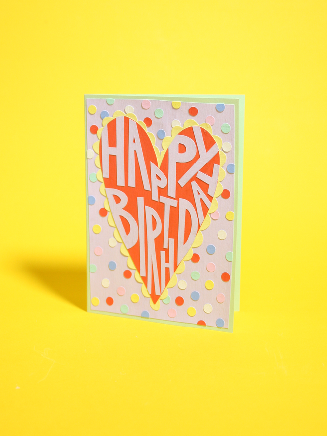 'Happy Birthday' Collaged Card