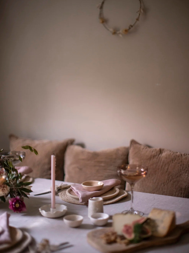 porcelain candle holder