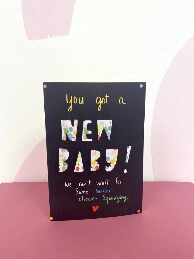 Cute funny card to send to someone who just got a new baby