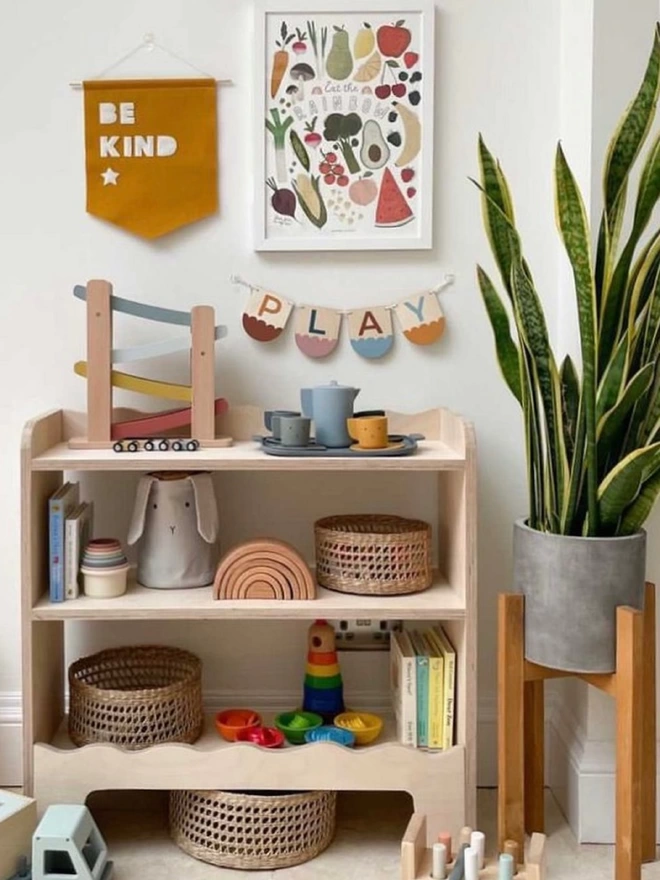 Montessori Children's Toy Shelf