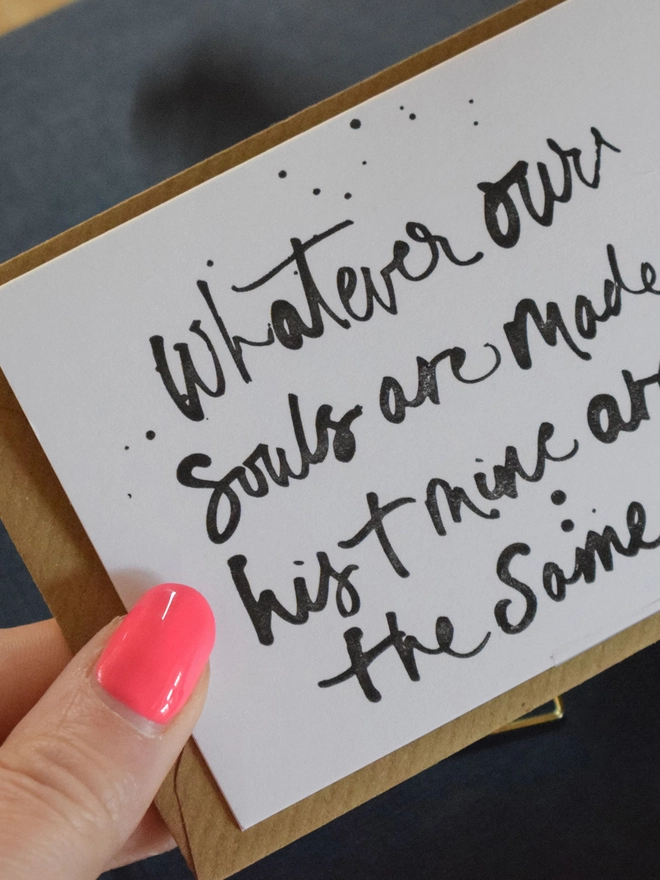 Wuthering Heights Valentine's Day Card