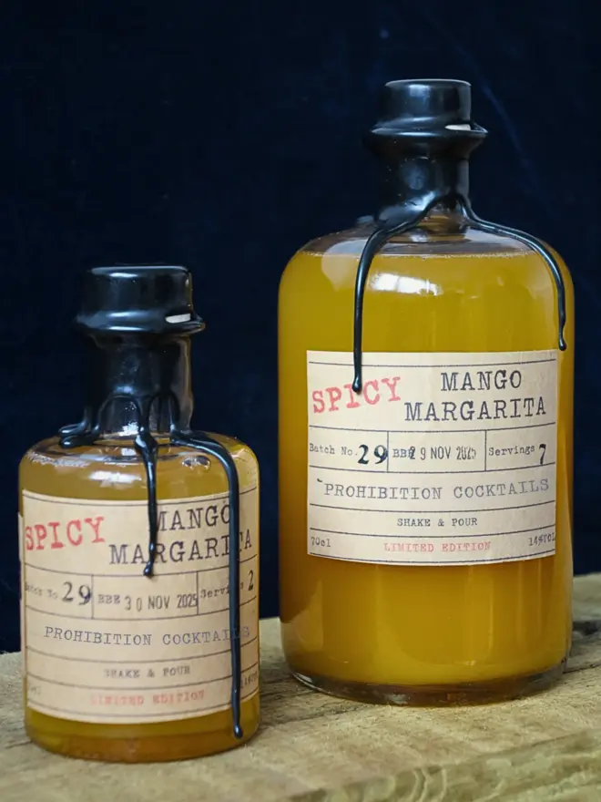 Spicy Mango Margarita Bottled Cocktails
