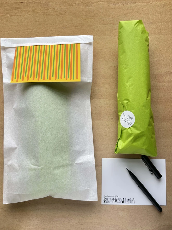 Gift wrap options for cushion.