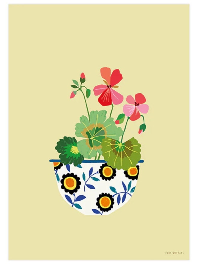 pelargonium  flower print