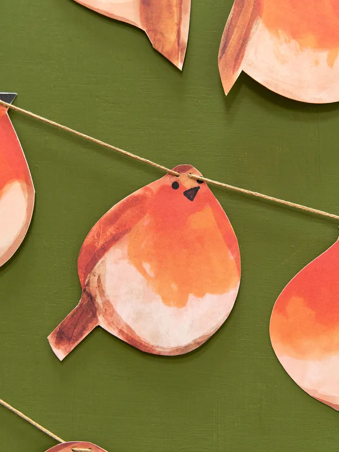 Robin Christmas bunting