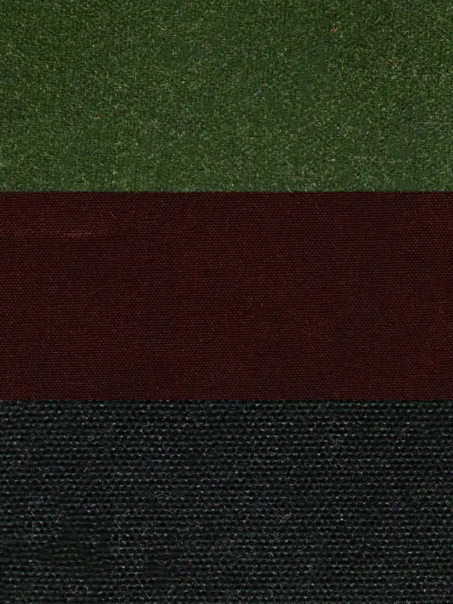 triple colour waxed cotton lunch bag