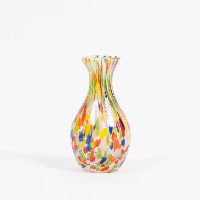 calla curved vase in multi