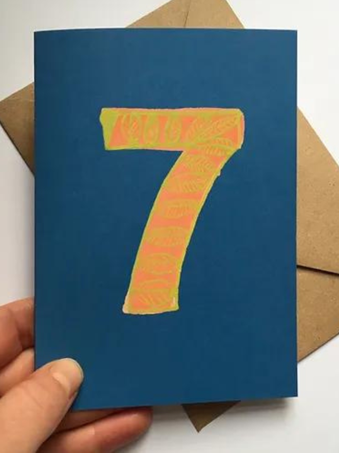 7th Birthday Card