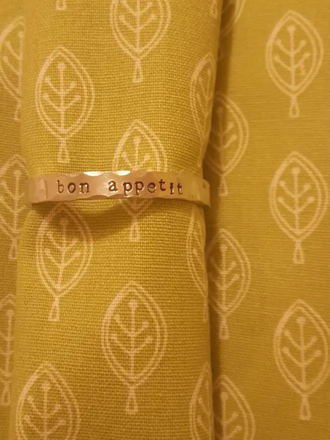 Personalised Napkin Ring Set