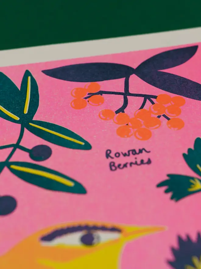 'December' Month Forage Print