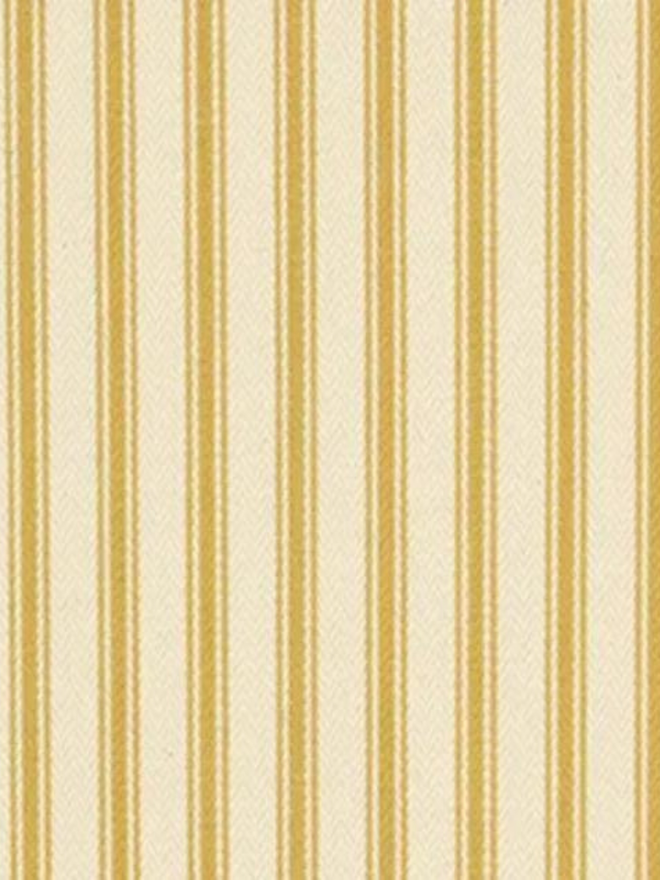 ochre ticking fabric sample