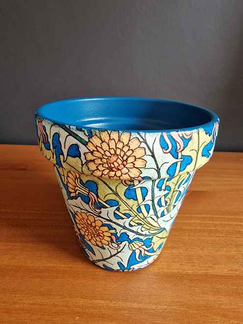 Art nouveau Dandelion design Plant Pot