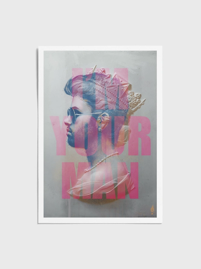 George Michael I'm Your Man Art Print - Unframed