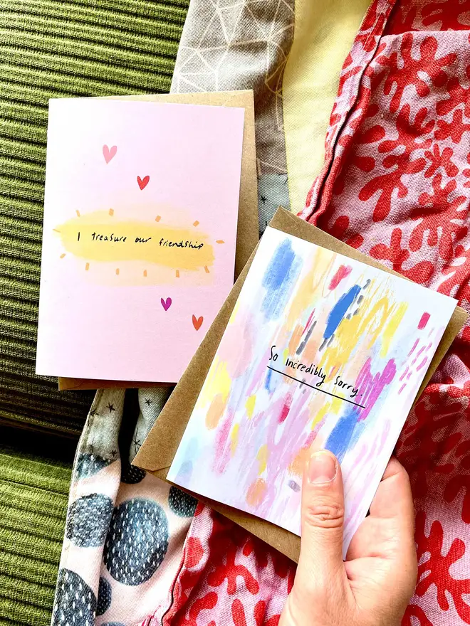 Add these two cards to your order and have them on hand for any other hard things
