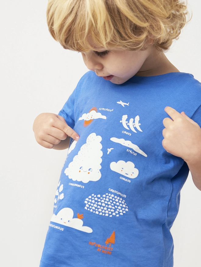 cloud t-shirt, learning about the clouds