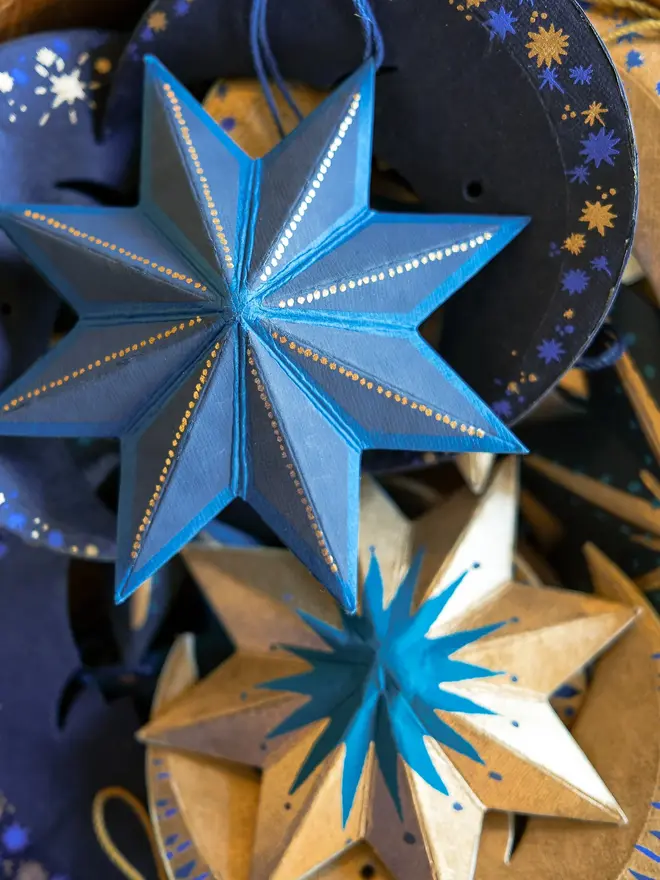 Midnight Star Screen-Printed Board Decoration