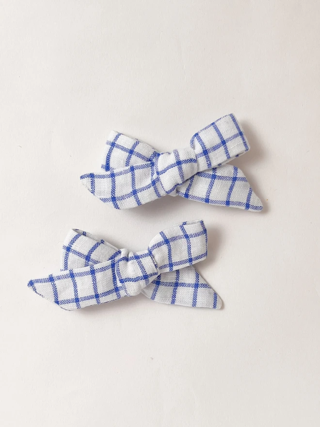 Set of Two Hair Bows For  Girls
