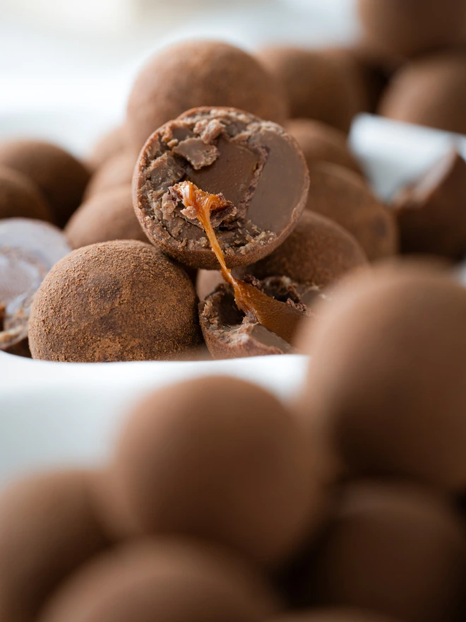 toffee milk chocolate balls