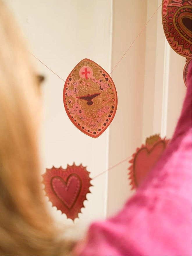 Saint Valentine Heart Garland