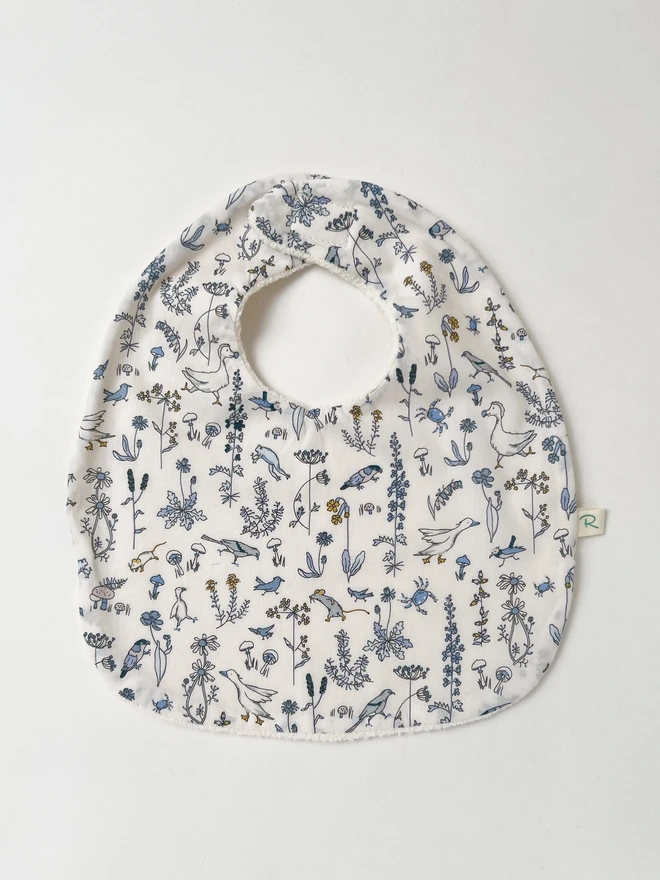 Liberty Theo Field Mouse Baby Bib