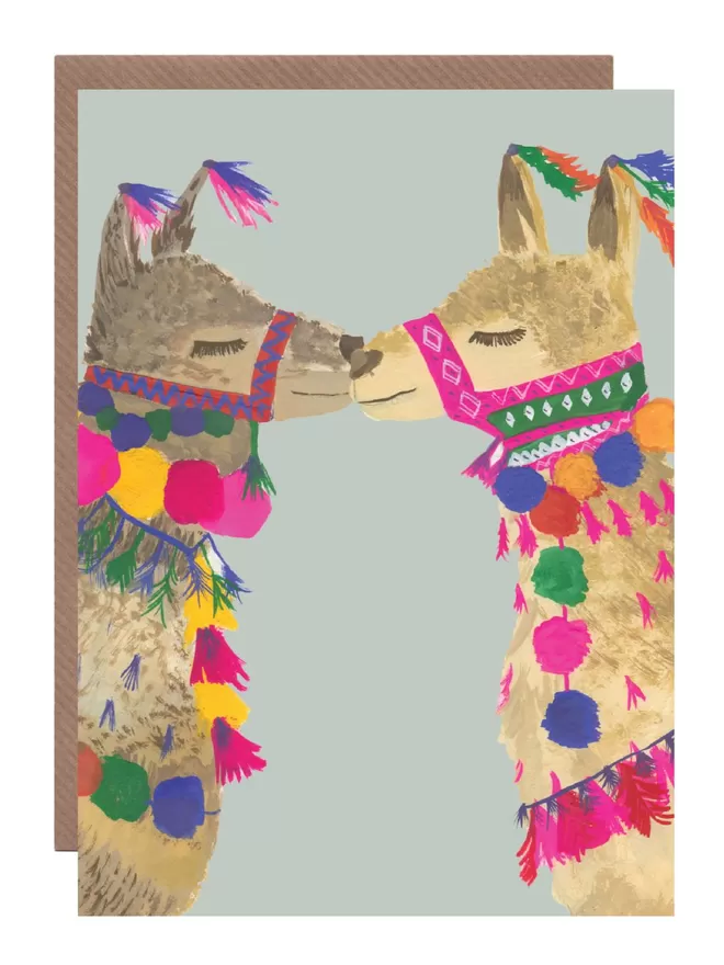 Love llama's Valentine's day cards
