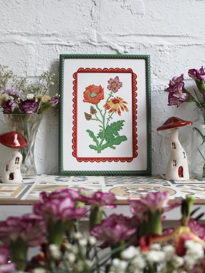 Garden Wildflowers Print 