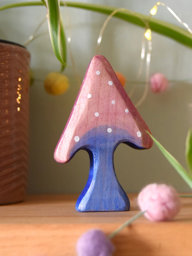  Wooden Toadstool Toy 